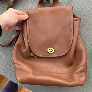 Authentic Vintage COACH leather backpack